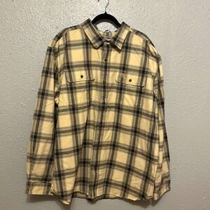 Carhartt original fit men’s plaid flannel long sleeve shirt size XXL